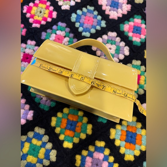 NWT Yellow Plastic Handbag & crossbody, by Olivia Miller - Picture 8 of 8